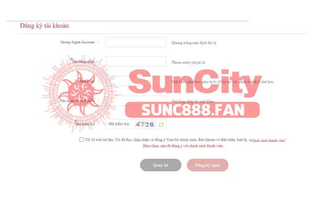 Trách nhiệm thành viên khi đăng ký tại Suncity